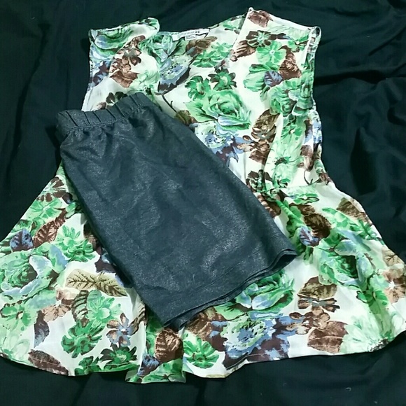 *REDUCED* Merona skirt and f21 top