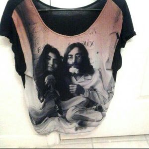 John and Yoko sheer tee