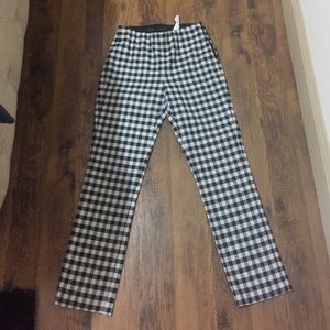 Zara Gingham print Capri pants