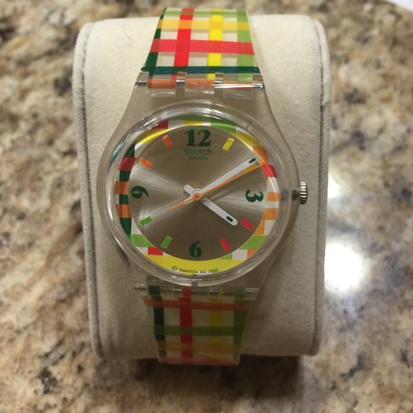 Unisex Swatch watch.