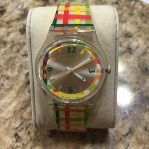 Unisex Swatch watch.