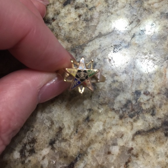 OES gold ring. This ring was made in Italy