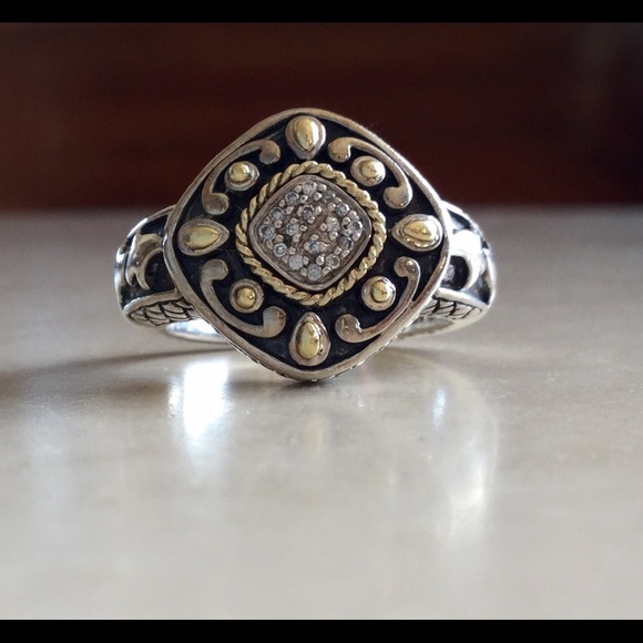 Andrea Candella Sterling Ring, 18K Gold, Diamonds - Picture 1 of 3