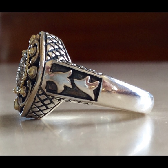 Andrea Candella Sterling Ring, 18K Gold, Diamonds - Picture 2 of 3