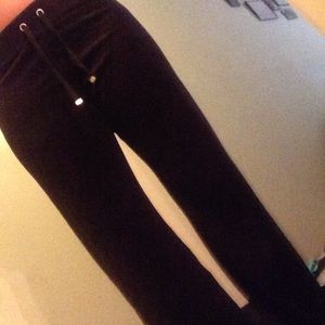 Victoria secret velour track bottoms