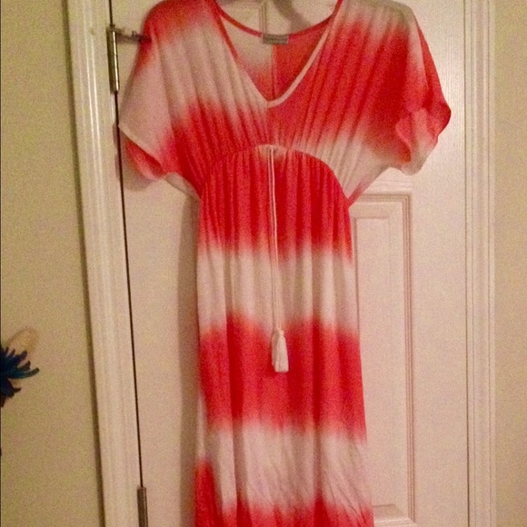 Ombré Pink Maxi Dress