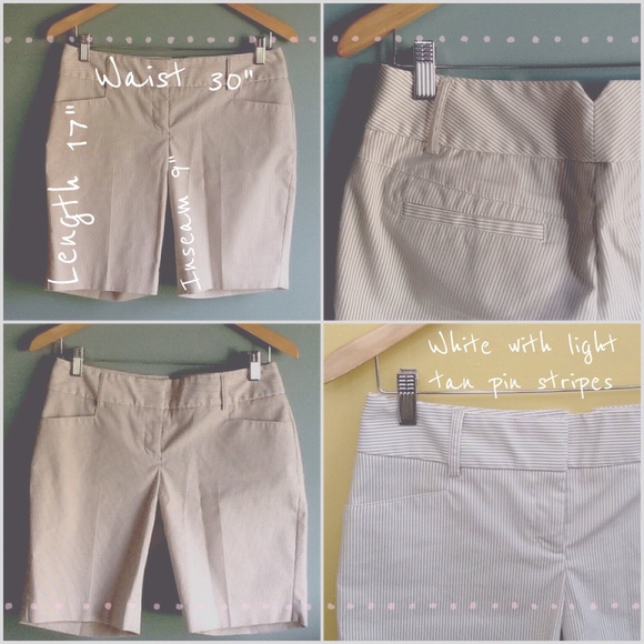 Express Design Studio pin striped shorts