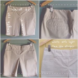 Express Design Studio pin striped shorts