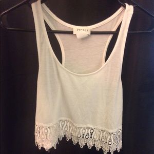 White crop tank