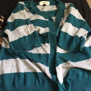 Grey and Blue Cardigan!