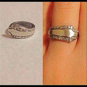 Sterling silver spoon ring