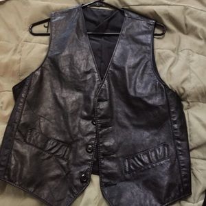 Leather vest