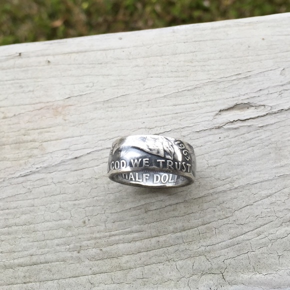Jewelry - Ring made out of an antique half-dollar