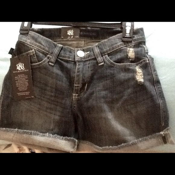 Rock & Republic Cut Off Blue Jean Shorts