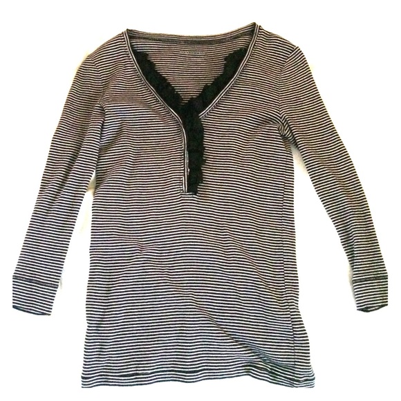 Striped navy and white J Crew top!