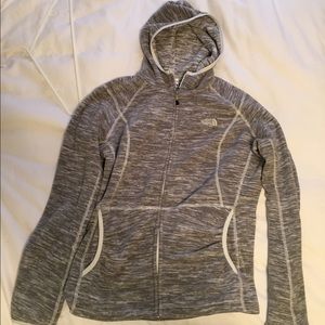 Gray zip up