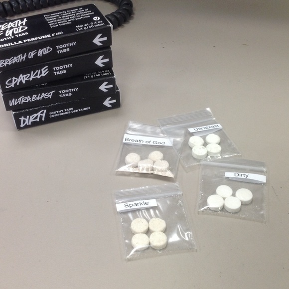Lush Toothy Tab Samples