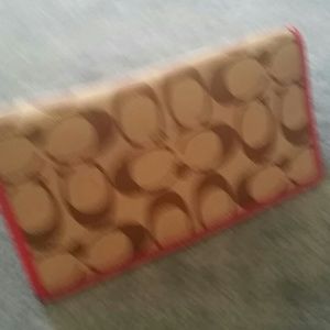 Coach checkbook cover