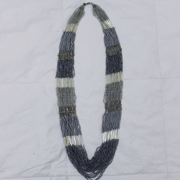 LOFT Seed Bead Statement Necklace