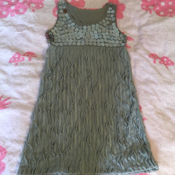 unique causal one piece grey dress