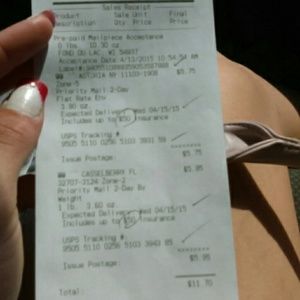 Sent everybodys things out this morning