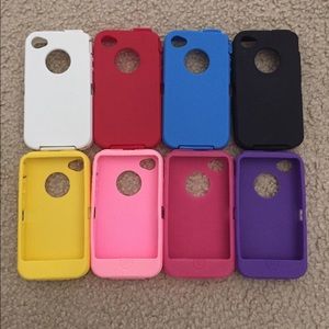 8 silicon cover cases for IPhone 4/4s