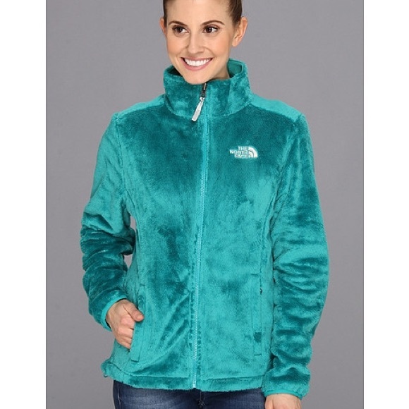 BROKEN ZIPPER Teal North Face Fleece