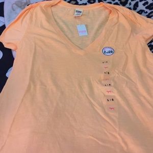 Vs orange tee shirt