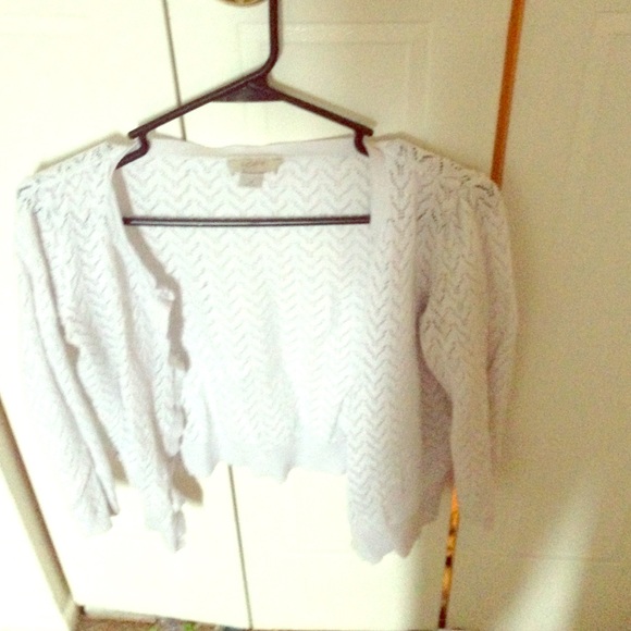 A see through knitted sweater