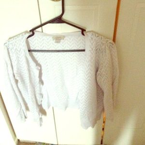 A see through knitted sweater