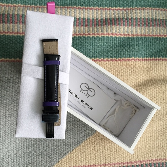 NIB Eleven Eleven Watch Purple Black Patent combo - Picture 3 of 4