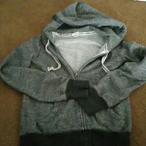 Grey PINK! By Victoria Secret zip up