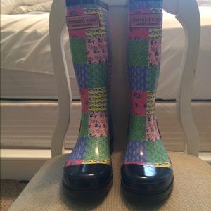 vineyard vines rainboots, size 8, never worn