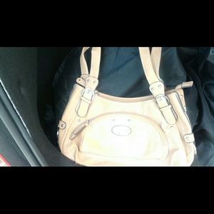 Tan faux leather purse-Trunk Sale!