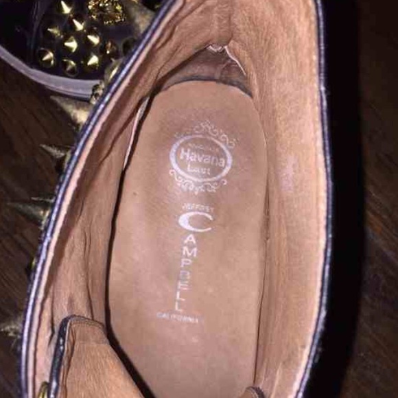 Jeffery Campbell studded lion leather high tops - Picture 2 of 4