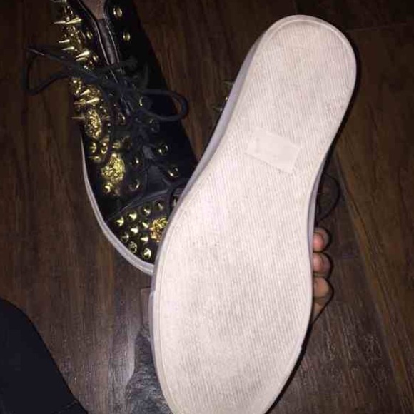 Jeffery Campbell studded lion leather high tops - Picture 3 of 4