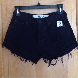 Brandy Melville High Waisted Destroyed Shorts 24