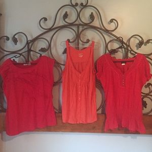 Red summer tops