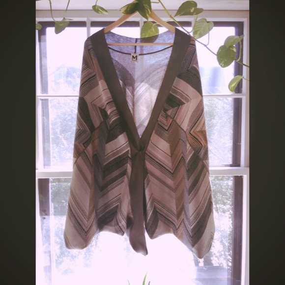 Gorgeous Missoni Gold-Threaded Wrap Taupe Neutrals