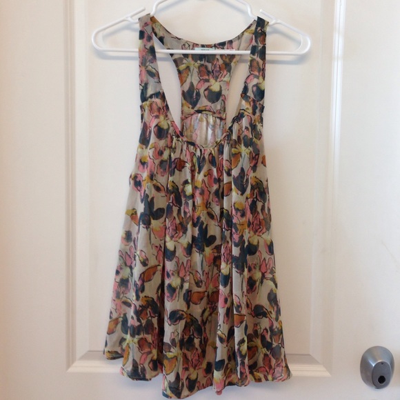 Kimichi Blue Patterned Tank- Urban Outfitters
