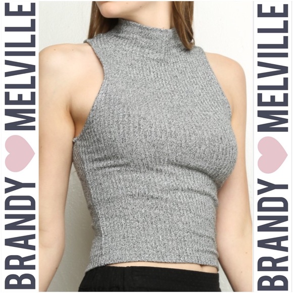 BRANDY💗MELVILLE Turtleneck Crop Top - OS