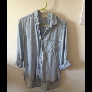 Cloth & Stone Printed Chambray Buttondown