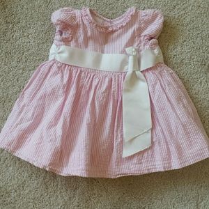 Ralph Lauren stripe seersucker baby dress