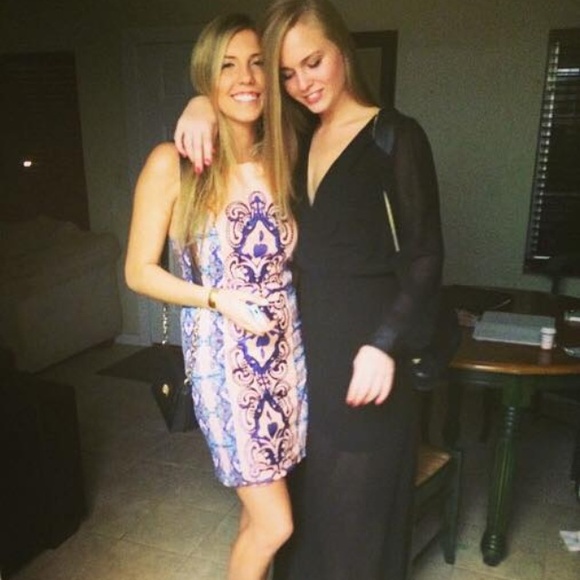 Three of Something Printed / Embroidered Dress - Picture 2 of 4