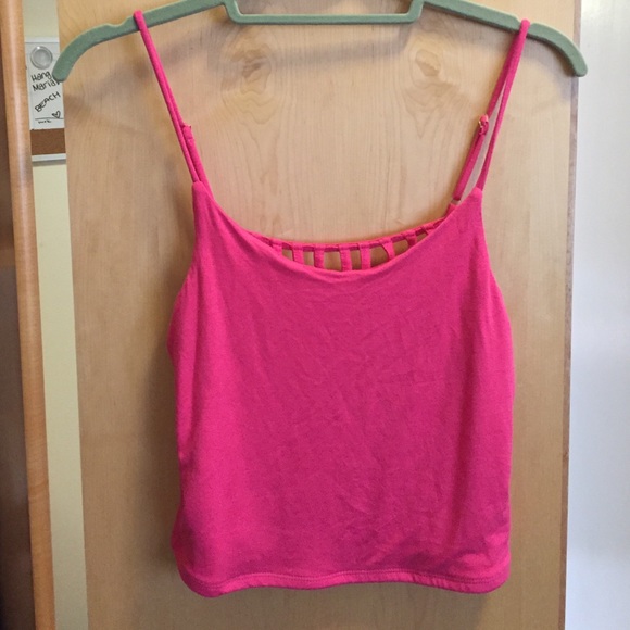 Pink crop top