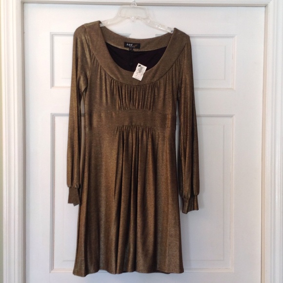 ABS Allen Schwartz Dresses & Skirts - ABS gold dress.