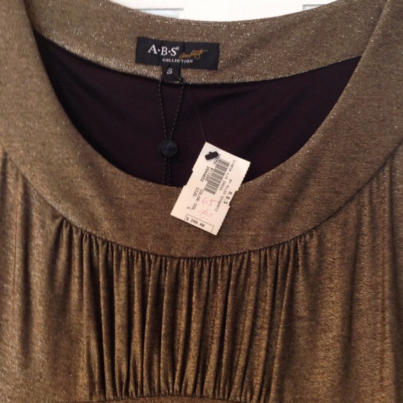 ABS gold dress. - Picture 2 of 4