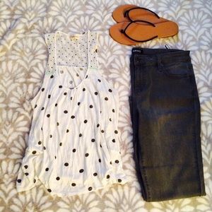 Polka Dot Tank ⚫️⚫️⚫️