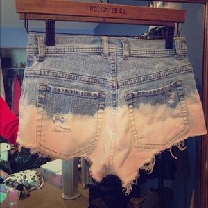 Distressed Jean shorts