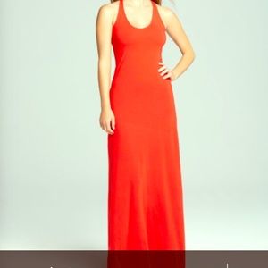 Splendid Racerback Maxi Dress in Fiesta Orange